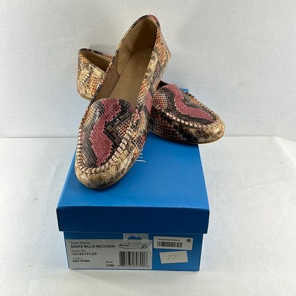 Jack Rogers Snake Millie Moccasins Pink size 10 M - Picture 1 of 7